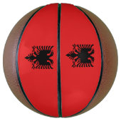 Ballon De Basket Drapeau de l'Albanie (Vertical)