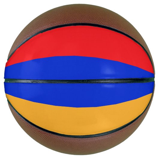 Ballon De Basket Drapeau de l'Arménie (Devant)