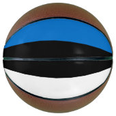 Ballon De Basket Drapeau de l'Estonie (Devant)