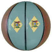 Ballon De Basket Drapeau de l'État du Delaware (Vertical)