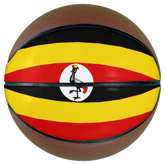 Ballon De Basket Drapeau de l'Ouganda (Devant)