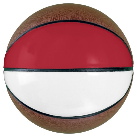 Ballon De Basket Drapeau de Monaco (Devant)