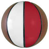 Ballon De Basket Drapeau de Monaco (Vertical)