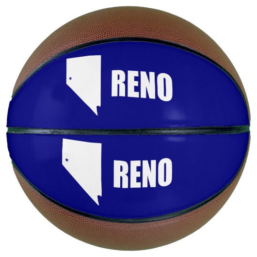 Ballon De Basket Drapeau de Reno, Nevada Basketball (Devant)