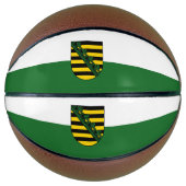 Ballon De Basket Drapeau de Saxe Basketball (Devant)