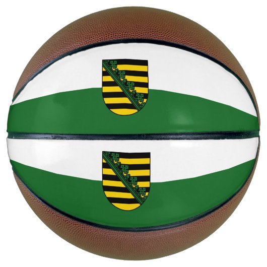 Ballon De Basket Drapeau de Saxe Basketball (Devant)