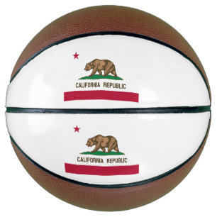 Ballon De Basket Drapeau d'État de la République de Californie