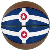 Ballon De Basket Drapeau d'Indianapolis, Indiana Basketball (Devant)