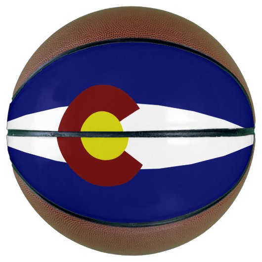 Ballon De Basket Drapeau du Colorado (Devant)