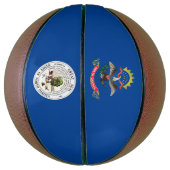 Ballon De Basket Drapeau du Dakota du Nord (Vertical)