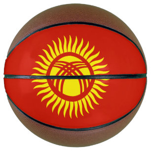 Ballon De Basket Drapeau du Kirghizistan