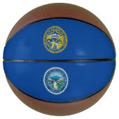Ballon De Basket Drapeau du Nebraska (Devant)