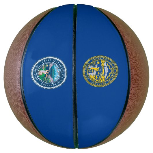 Ballon De Basket Drapeau du Nebraska (Vertical)