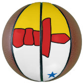 Ballon De Basket Drapeau du Nunavut, Canada (Vertical)