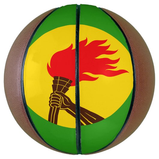 Ballon De Basket Drapeau du Zaïre (Vertical)