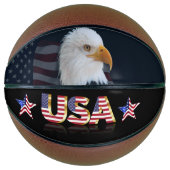 Ballon De Basket Drapeau d'Usa (Devant)