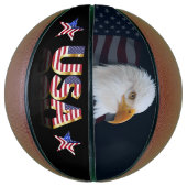Ballon De Basket Drapeau d'Usa (Vertical)