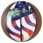 Ballon De Basket Drapeau d'Usa (Vertical)