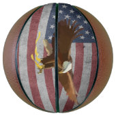 Ballon De Basket Drapeau d'Usa (Vertical)