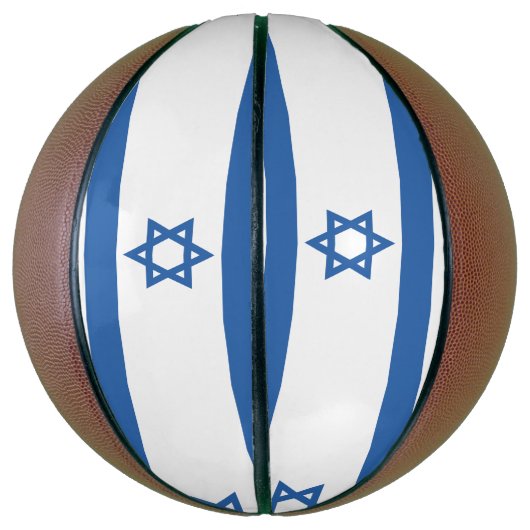 Ballon De Basket Drapeau Israël (Vertical)