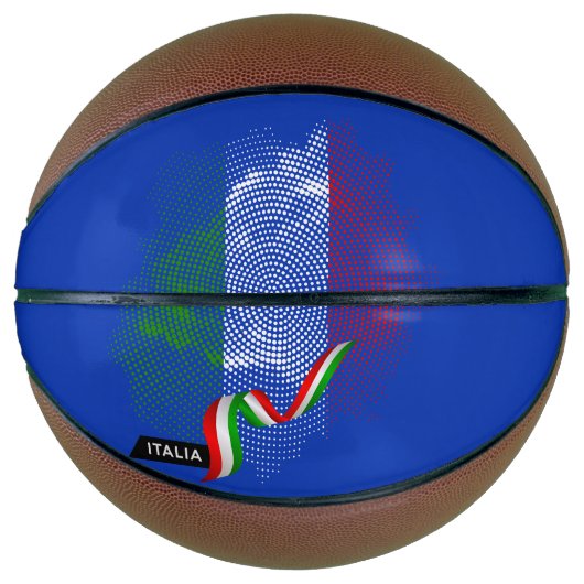 Ballon De Basket Drapeau italien (Devant)