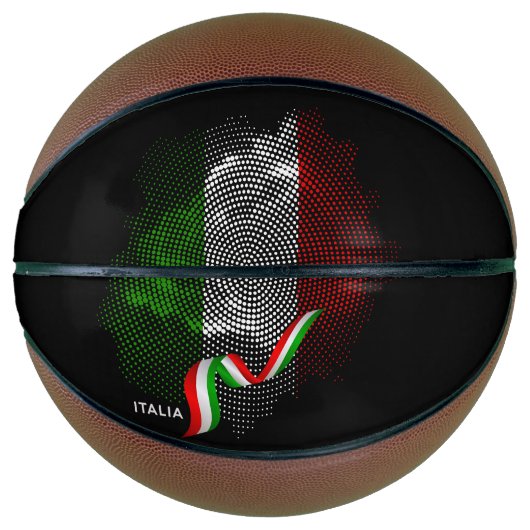 Ballon De Basket Drapeau italien (Devant)