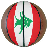 Ballon De Basket Drapeau libanais (Vertical)