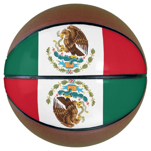 Ballon De Basket Drapeau mexicain - Drapeau mexicain (Devant)