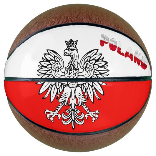 Ballon De Basket Drapeau polonais (Devant)