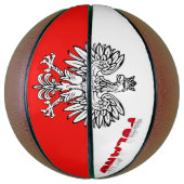 Ballon De Basket Drapeau polonais (Vertical)