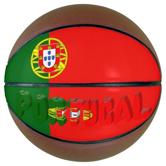 Ballon De Basket Drapeau portugais (Devant)