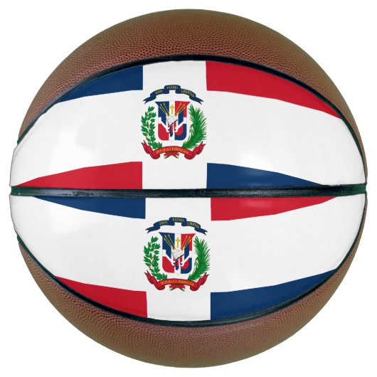 Ballon De Basket Drapeau République Dominicaine Basket (Devant)