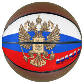 Ballon De Basket Drapeau russe (Devant)