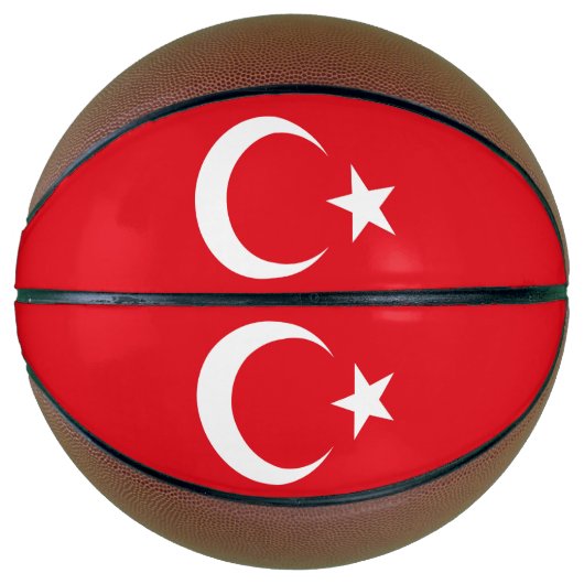 Ballon De Basket Drapeau turc (Devant)