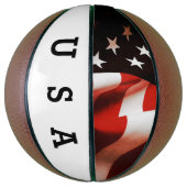 Ballon De Basket Drapeau USA drapé (Vertical)