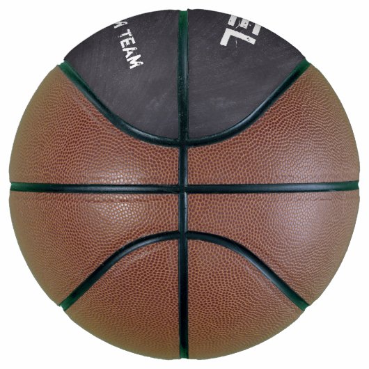 Ballon De Basket Dream Team Personnalisé Nom Chalkboard etching (Droite)