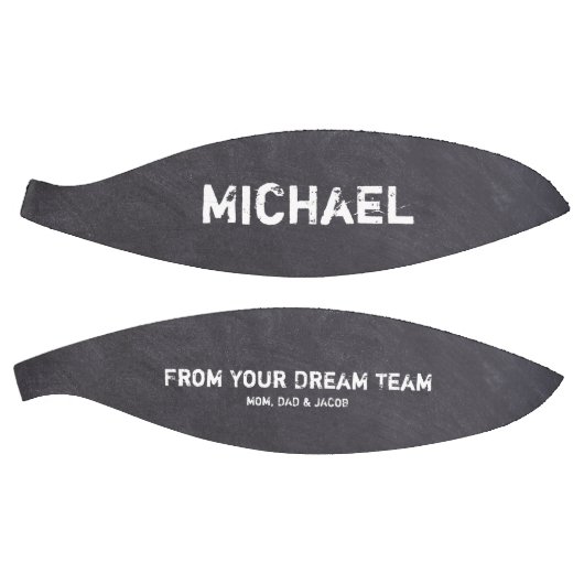 Ballon De Basket Dream Team Personnalisé Nom Chalkboard etching (Panneaux)