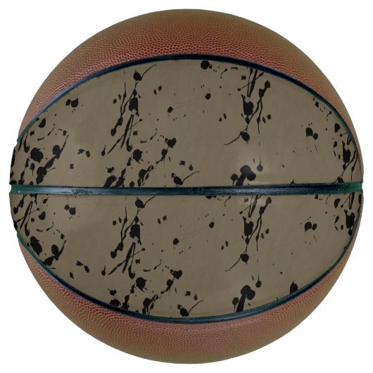 Ballon De Basket Éclat noir et goutte (Devant)