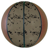 Ballon De Basket Éclat noir et goutte (Vertical)