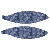 Ballon De Basket Élégant motif paisley bleu foncé (Panneaux)