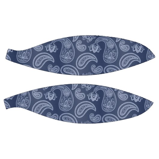 Ballon De Basket Élégant motif paisley bleu foncé (Panneaux)