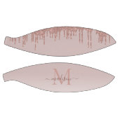 Ballon De Basket Élégant Parties scintillant Rose Monogramme or Sc (Panneaux)