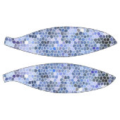 Ballon De Basket Elégante mosaïque bleue glace, moderne (Panneaux)