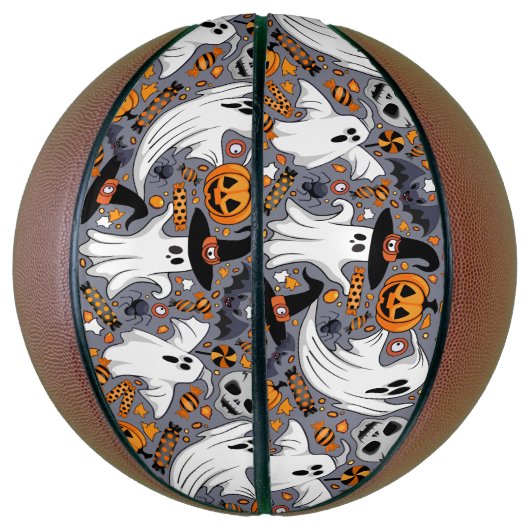 Ballon De Basket Fantômes Monstres mignons Éffrayants et Déplaisant (Vertical)