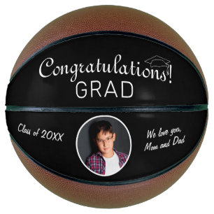 Ballon De Basket Félicitations Grad Black Grad Graduation Photo 