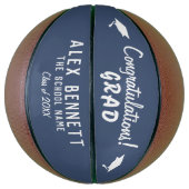 Ballon De Basket Félicitations Graduation Cap (Vertical)