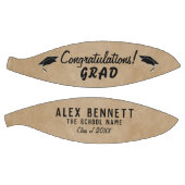 Ballon De Basket Félicitations Rustic Beige Grad Grad Grad Graduati (Panneaux)