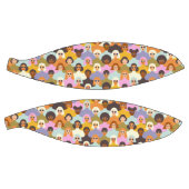 Ballon De Basket Femmes rétrogrades du Motif mondial (Panneaux)