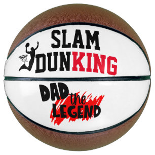Ballon De Basket Fête des pères Idée cadeau 4 Papa, La légende Slam