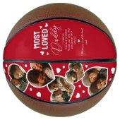 Ballon De Basket Fête des pères papa le plus aimé (Devant)